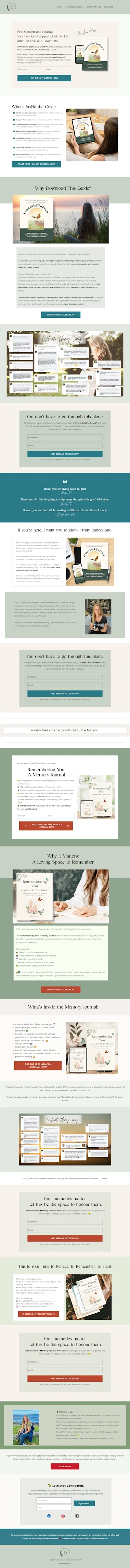 From Grief to Peace, A Lead-Magnet Funnel Built With Empathy