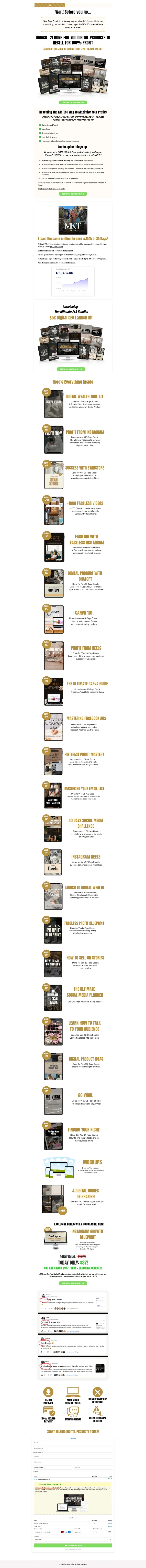 $5K Digital CEO Launch Kit, A PLR Bundle Funnel Built on Volume and Value Stacking
