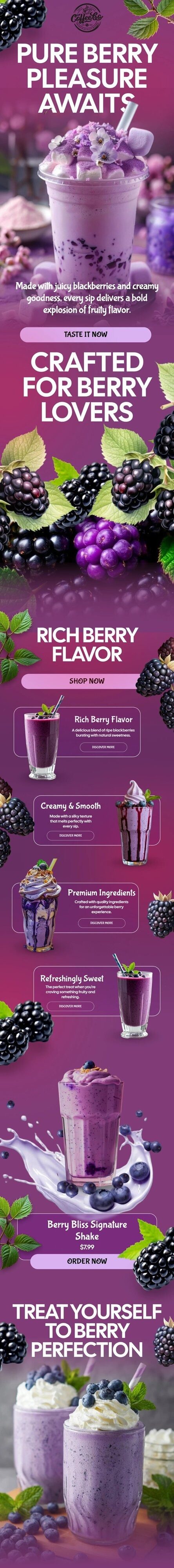 Coffeebo: Product Promotion Email That Sells a New Beverage Line, image 1