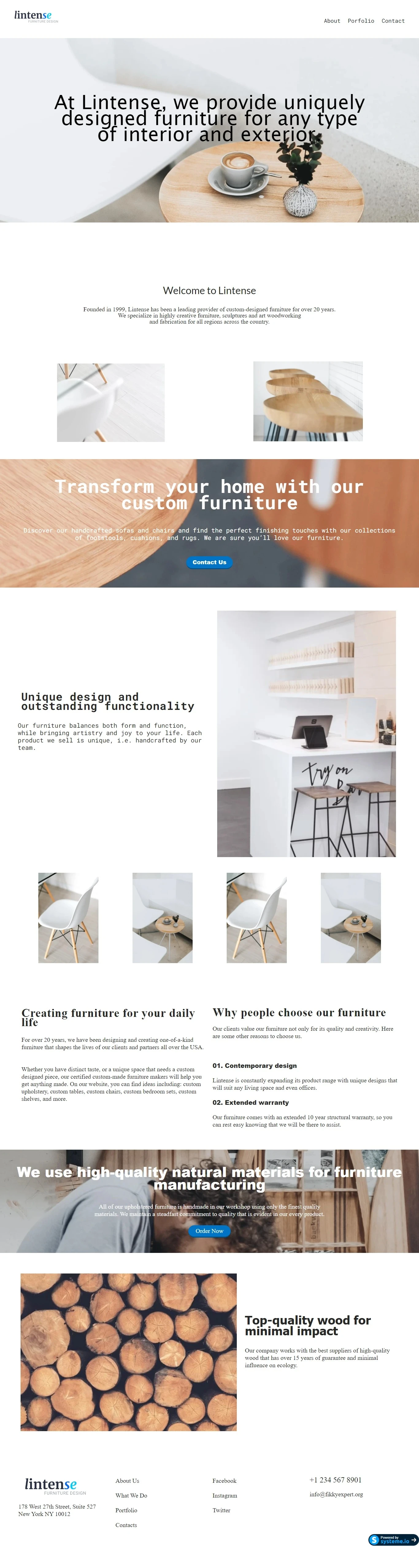 Lintense, A Premium Furniture Brand Funnel Built on Craft, Not Discounts, image 1