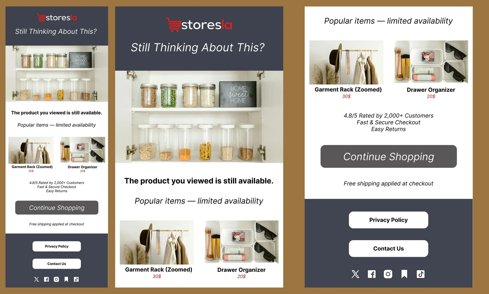 Storesla: Browse Recovery Email That Turns Window Shoppers Into Buyers